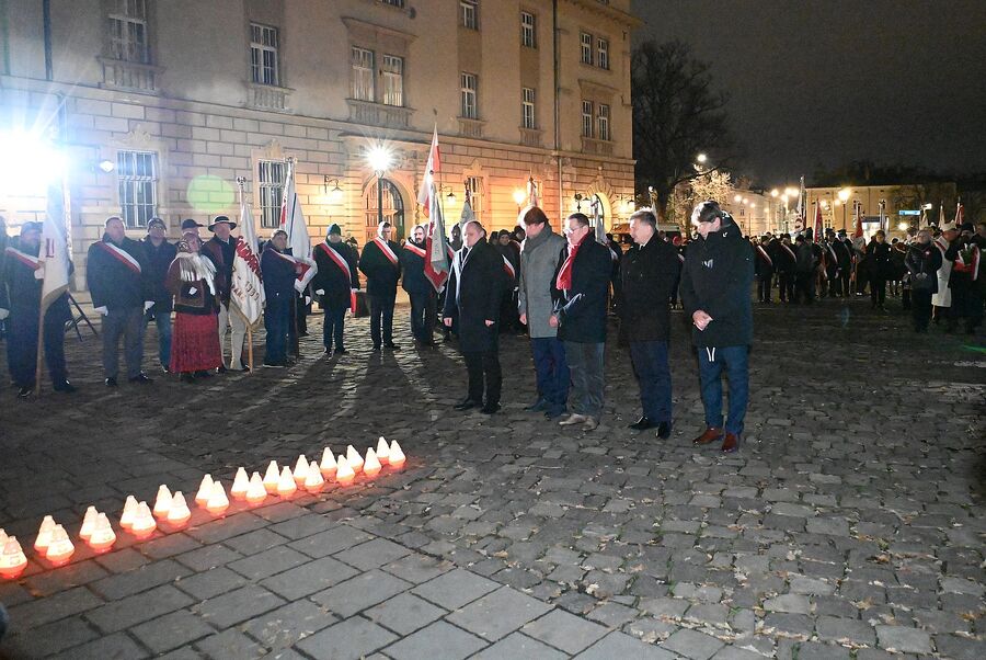 43. rocznica wprowadzenia stanu wojennego. Uroczystości w Krakowie. Fot. Janusz Ślęzak (IPN)