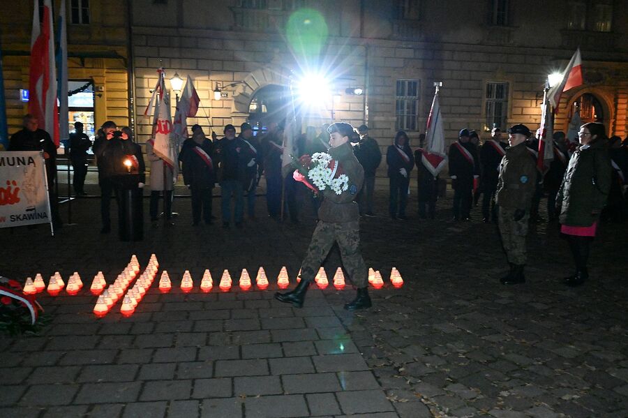43. rocznica wprowadzenia stanu wojennego. Uroczystości w Krakowie. Fot. Janusz Ślęzak (IPN)