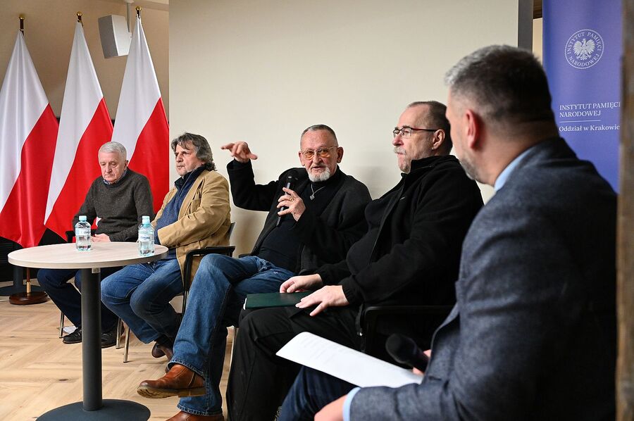 Kraków. Pokaz filmu oraz dyskusja o idei Krzyża Wolności i Solidarności. Fot. Janusz Ślęzak (IPN)