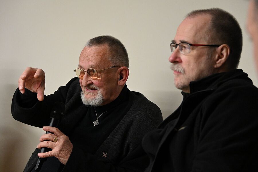 Kraków. Pokaz filmu oraz dyskusja o idei Krzyża Wolności i Solidarności. Fot. Janusz Ślęzak (IPN)