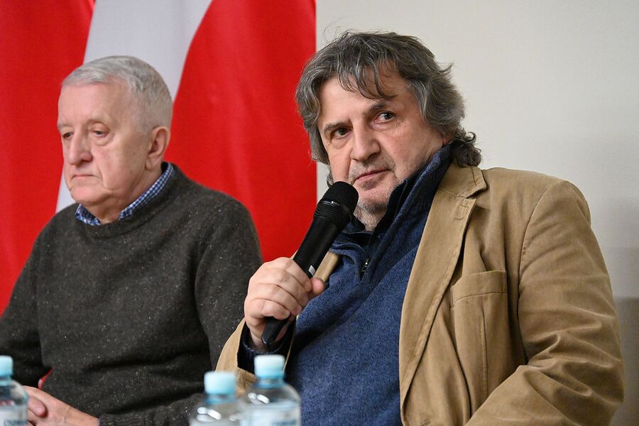 Kraków. Pokaz filmu oraz dyskusja o idei Krzyża Wolności i Solidarności. Fot. Janusz Ślęzak (IPN)