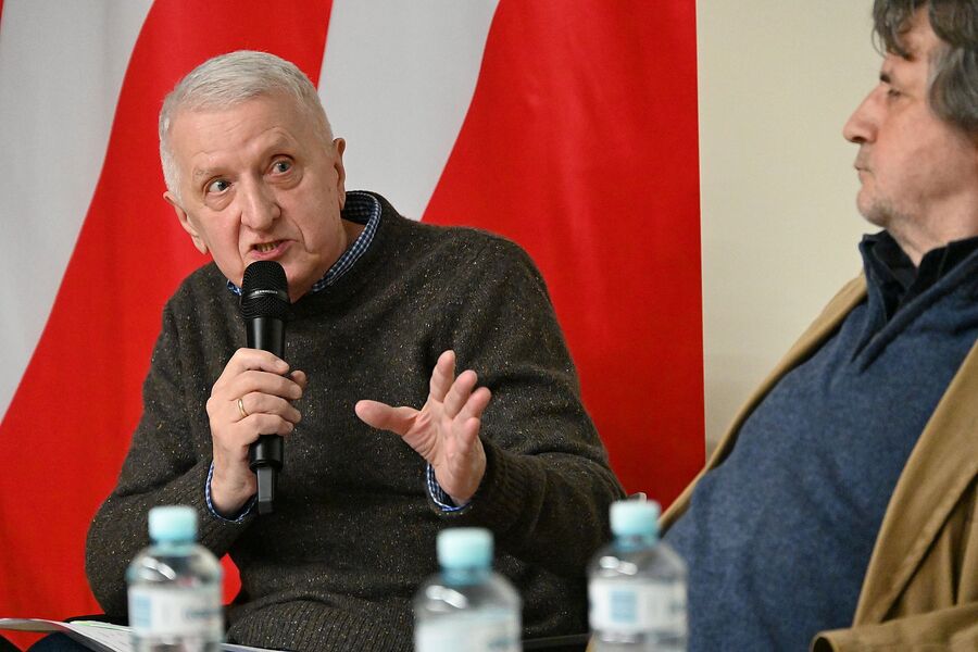 Kraków. Pokaz filmu oraz dyskusja o idei Krzyża Wolności i Solidarności. Fot. Janusz Ślęzak (IPN)