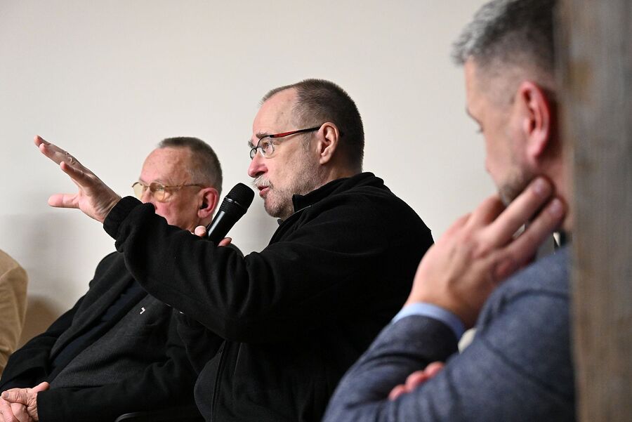 Kraków. Pokaz filmu oraz dyskusja o idei Krzyża Wolności i Solidarności. Fot. Janusz Ślęzak (IPN)