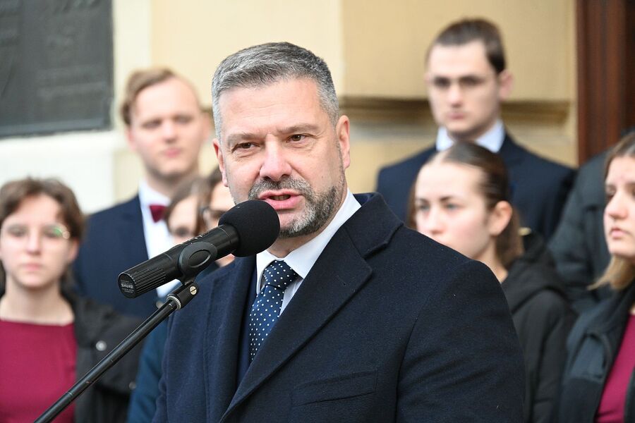 W Nowym Sączu odsłonięto tablicę gen. Wieniawy-Długoszowskiego. Fot. Janusz Ślęzak (IPN)