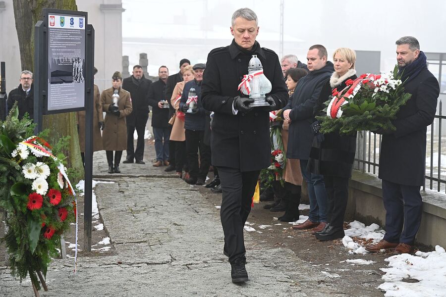 80. rocznica marszu śmierci z KL Auschwitz. Uroczystość w Brzeszczach. Fot. Janusz Ślęzak (IPN)