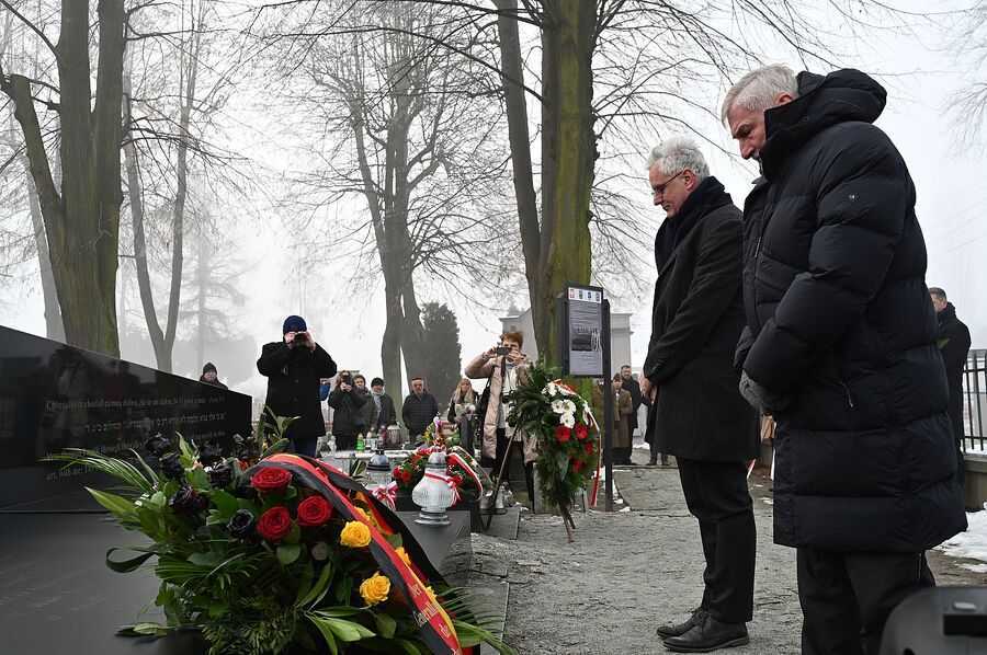 80. rocznica marszu śmierci z KL Auschwitz. Uroczystość w Brzeszczach. Fot. Janusz Ślęzak (IPN)