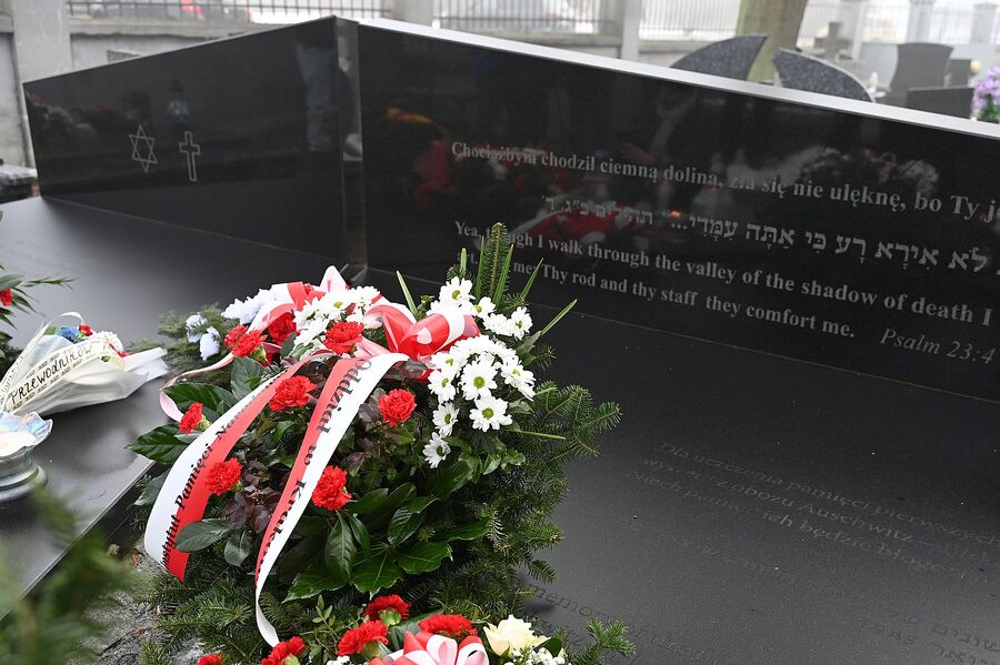 80. rocznica marszu śmierci z KL Auschwitz. Uroczystość w Brzeszczach. Fot. Janusz Ślęzak (IPN)