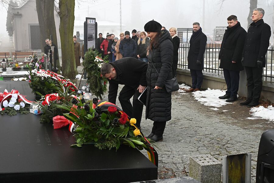 80. rocznica marszu śmierci z KL Auschwitz. Uroczystość w Brzeszczach. Fot. Janusz Ślęzak (IPN)