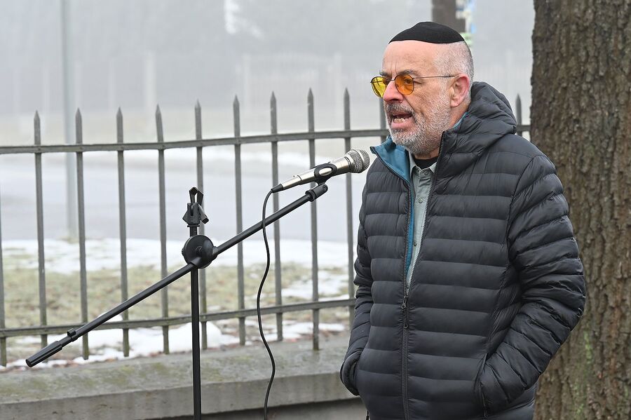 80. rocznica marszu śmierci z KL Auschwitz. Uroczystość w Brzeszczach. Fot. Janusz Ślęzak (IPN)