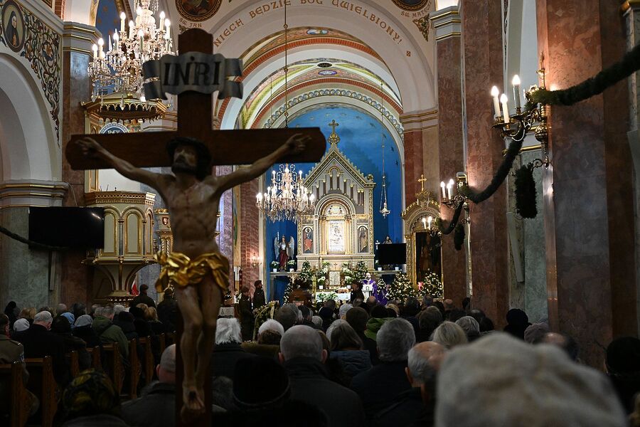 Uroczystości pogrzebowe kpt. Wacława Szaconia „Czarnego”. Fot. Janusz Ślęzak (IPN)