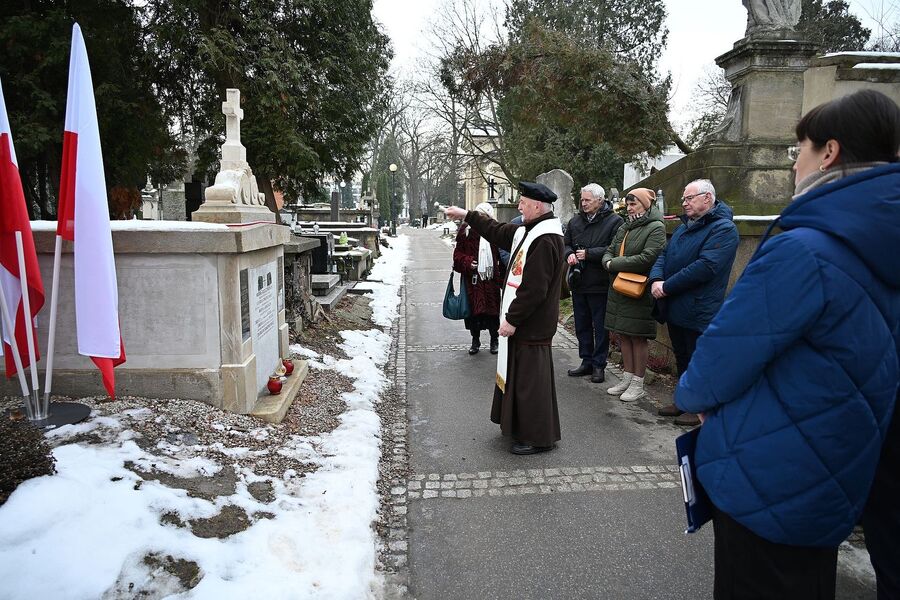 Krakowski oddział IPN odnowił grób powstańca styczniowego Ludomira Benedyktowicza. Fot. Janusz Ślęzak (IPN)