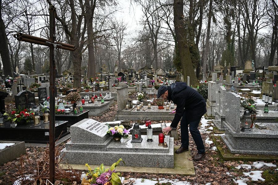 Odnowiony przez IPN grób powstańca styczniowego Bronisława Kopystyńskiego. Fot. Janusz Ślęzak (IPN)