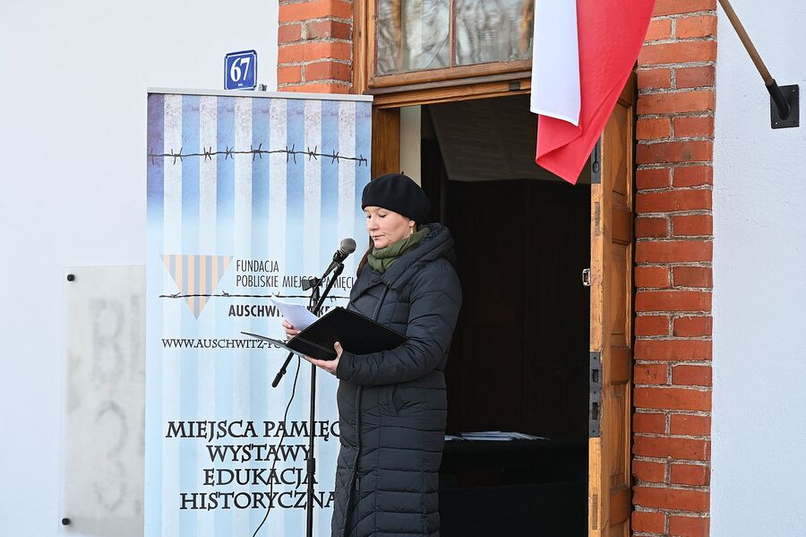Międzynarodowy Dzień Pamięci o Ofiarach Holokaustu. Uroczystość w Brzeszczach. Fot. Janusz Ślęzak (IPN)