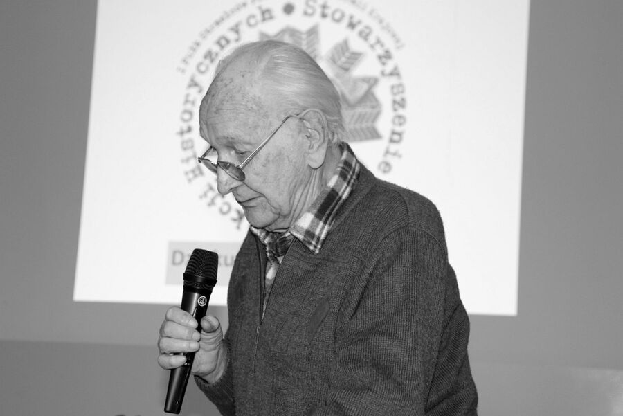 Andrzej Urbaniec podczas otwarcia Izby Pamięci 1. psp AK w Słopnicach, w 2019 r. Fot. ze zbiorów Gminy Słopnice