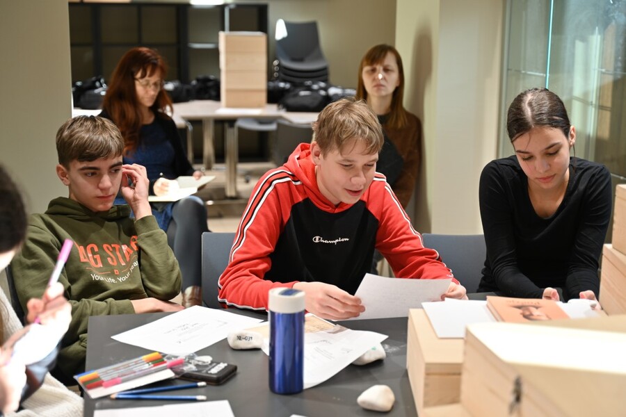 Warsztaty w ramach projektu edukacyjnego „Silni Polską”. Fot. Żaneta Wierzgacz (IPN)