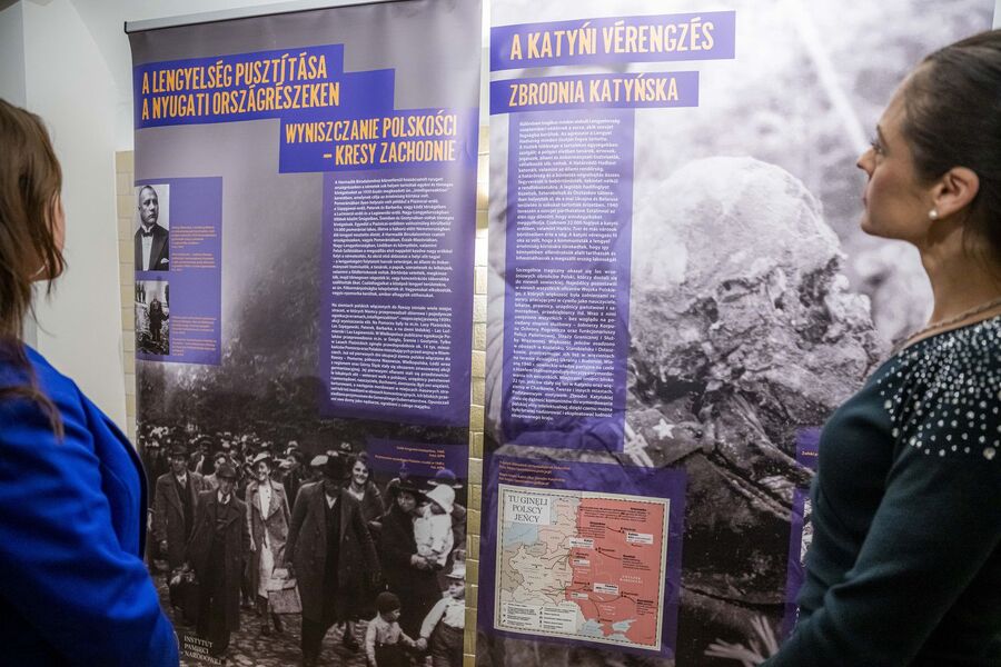 Wystawa IPN w siedzibie NEB w Budapeszcie. Fot. NEB