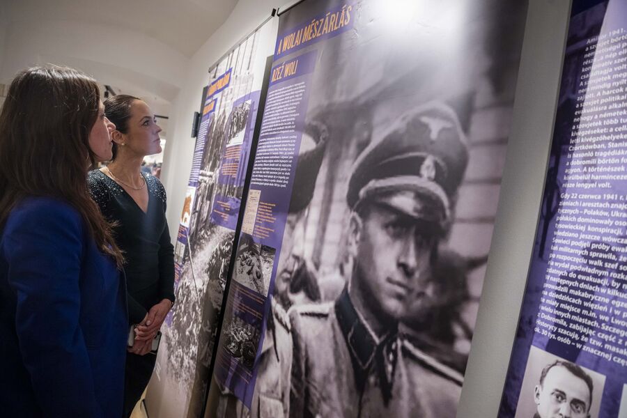 Wystawa IPN w siedzibie NEB w Budapeszcie. Fot. NEB