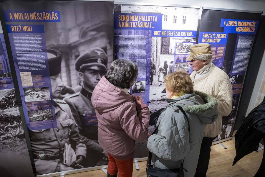 Wystawa IPN w siedzibie NEB w Budapeszcie. Fot. NEB