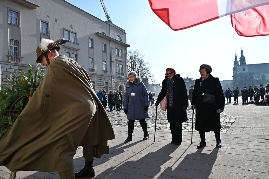 Krakowska uroczystość w 85. rocznicę pierwszej masowej deportacji obywateli polskich w głąb ZSRS. Fot. Janusz Ślęzak (IPN)