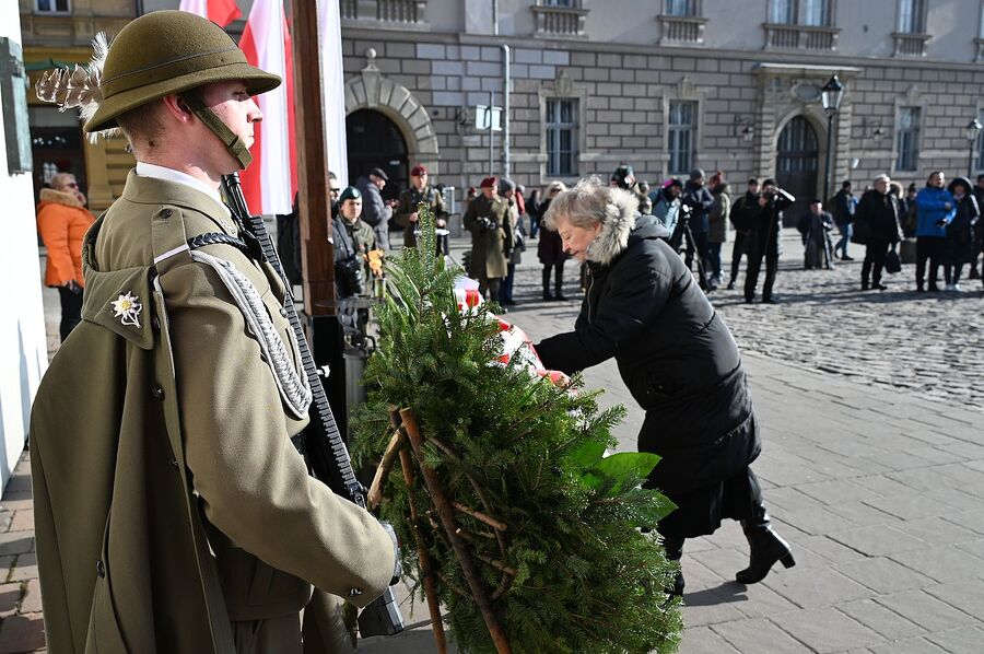 Krakowska uroczystość w 85. rocznicę pierwszej masowej deportacji obywateli polskich w głąb ZSRS. Fot. Janusz Ślęzak (IPN)