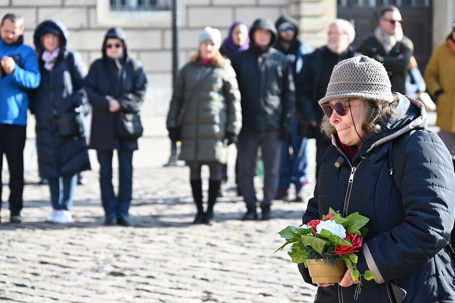 Krakowska uroczystość w 85. rocznicę pierwszej masowej deportacji obywateli polskich w głąb ZSRS. Fot. Janusz Ślęzak (IPN)