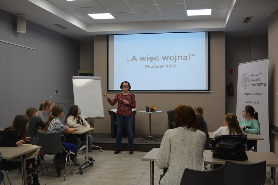 Warsztaty „A więc wojna”. Przystanek Historia w Kielcach. Fot. Katarzyna Pronobis