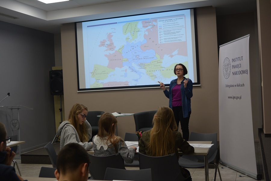 Warsztaty „Droga do niepodległości Polski. Polacy zasłużeni dla odzyskania niepodległości”– Kielce, 12 stycznia 2018