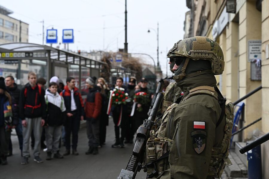 Kraków. Uroczystości w 72. rocznicę śmierci gen. Fieldorfa „Nila”. Fot. Janusz Ślęzak (IPN)