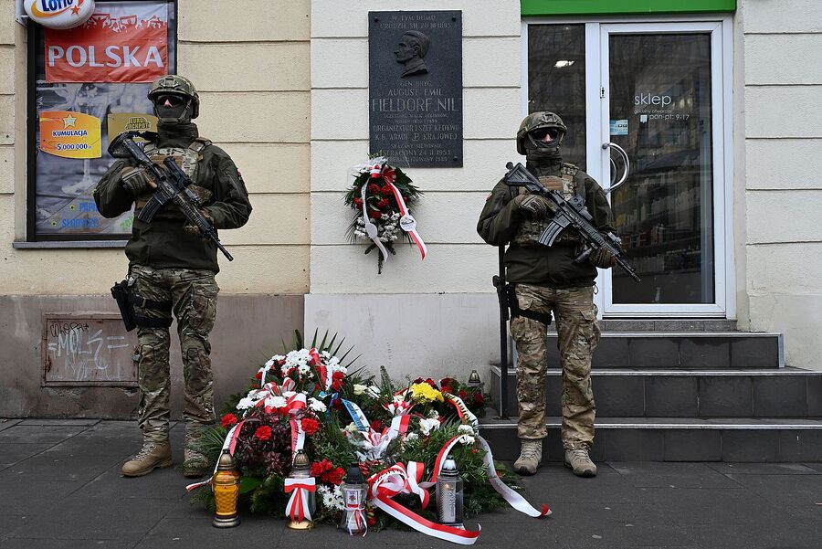 Kraków. Uroczystości w 72. rocznicę śmierci gen. Fieldorfa „Nila”. Fot. Janusz Ślęzak (IPN)