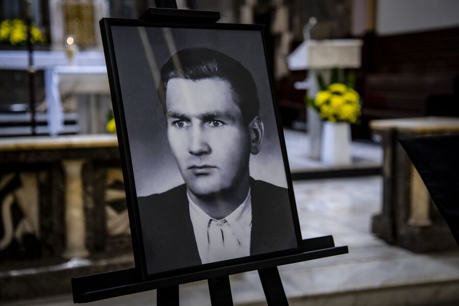 Uroczystości pogrzebowe trzech Żołnierzy Wyklętych w Krakowie. Fot. Agnieszka Masłowska (IPN)