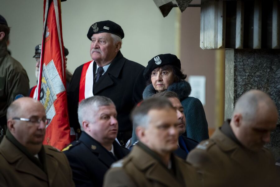 Uroczystości pogrzebowe trzech Żołnierzy Wyklętych w Krakowie. Fot. Agnieszka Masłowska (IPN)