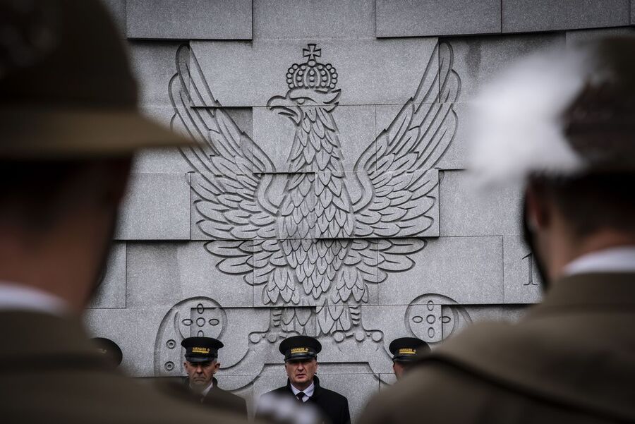 Uroczystości pogrzebowe trzech Żołnierzy Wyklętych w Krakowie. Fot. Agnieszka Masłowska (IPN)