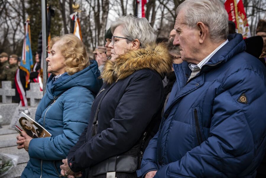 Uroczystości pogrzebowe trzech Żołnierzy Wyklętych w Krakowie. Fot. Agnieszka Masłowska (IPN)