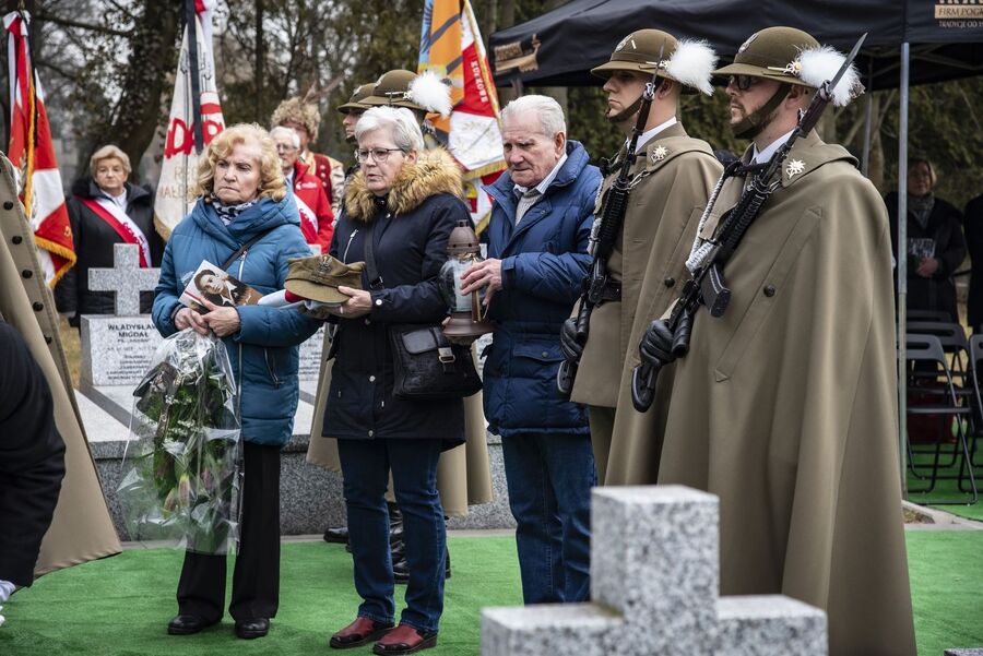 Uroczystości pogrzebowe trzech Żołnierzy Wyklętych w Krakowie. Fot. Agnieszka Masłowska (IPN)
