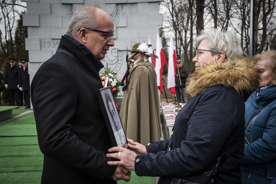 Uroczystości pogrzebowe trzech Żołnierzy Wyklętych w Krakowie. Fot. Agnieszka Masłowska (IPN)