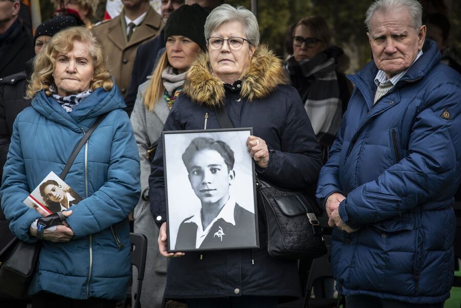 Uroczystości pogrzebowe trzech Żołnierzy Wyklętych w Krakowie. Fot. Agnieszka Masłowska (IPN)