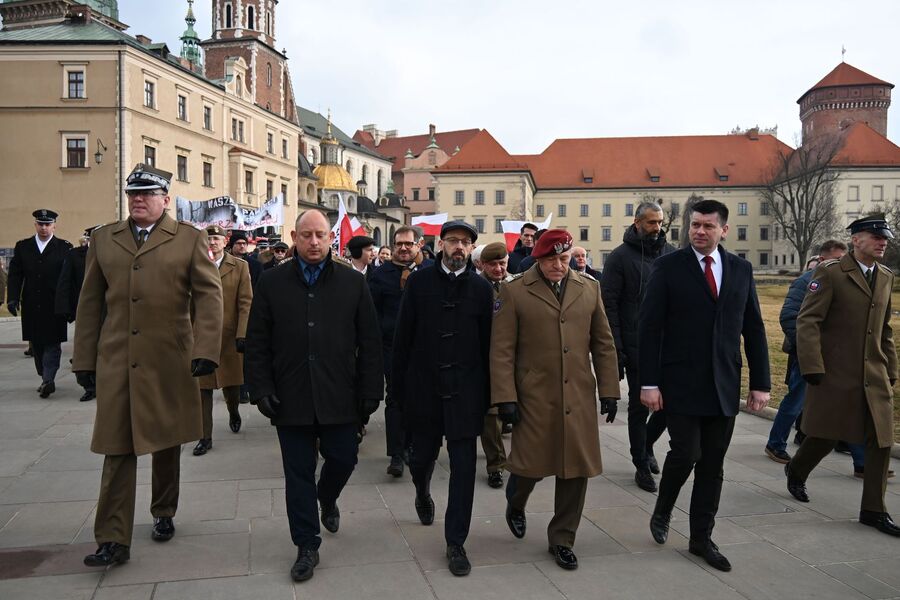 Krakowskie uroczystości w Narodowym Dniu Pamięci Żołnierzy Wyklętych. Fot. Janusz Ślęzak (IPN)
