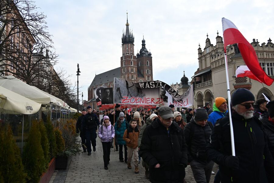 Krakowskie uroczystości w Narodowym Dniu Pamięci Żołnierzy Wyklętych. Fot. Janusz Ślęzak (IPN)