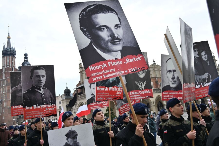 Krakowskie uroczystości w Narodowym Dniu Pamięci Żołnierzy Wyklętych. Fot. Janusz Ślęzak (IPN)