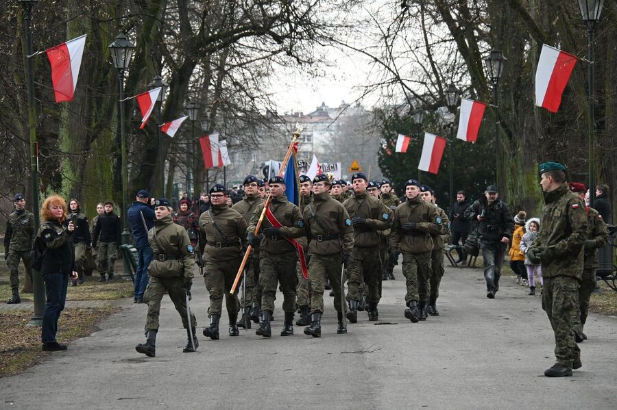 Krakowskie uroczystości w Narodowym Dniu Pamięci Żołnierzy Wyklętych. Fot. Janusz Ślęzak (IPN)