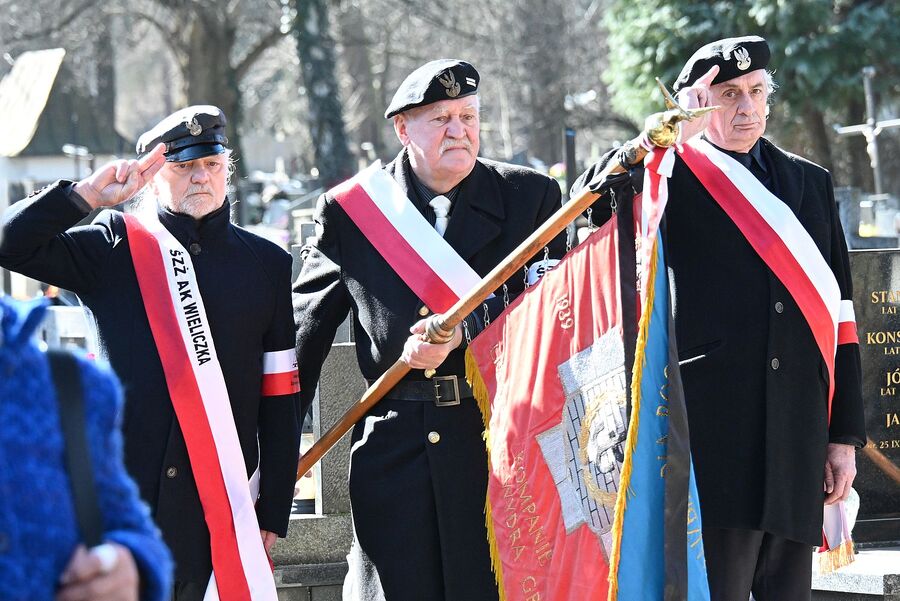 Pogrzeb kpt. Stanisława Pazurkiewicza. Fot. Janusz Ślęzak (IPN)