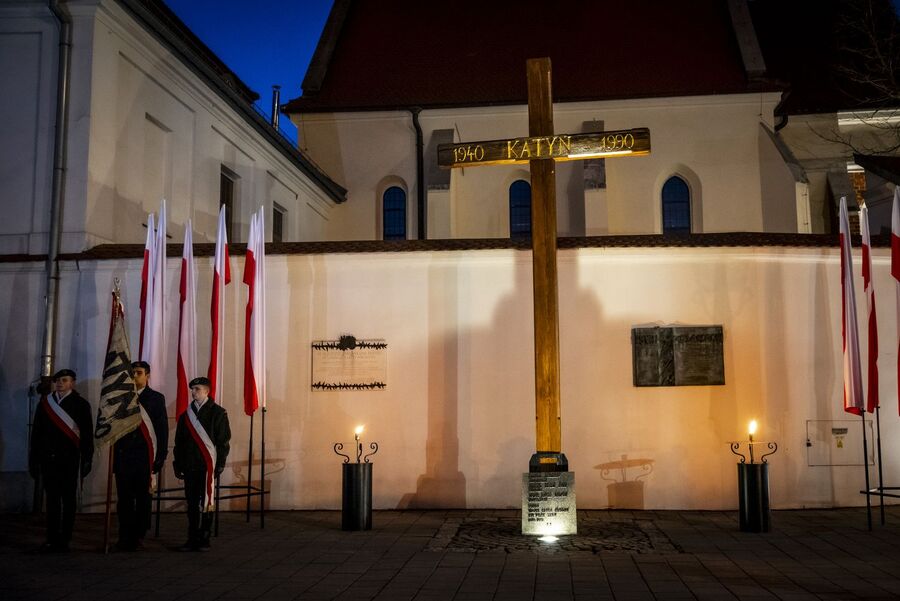 Uroczystości katyńskie w Krakowie. Fot. Agnieszka Masłowska (IPN)