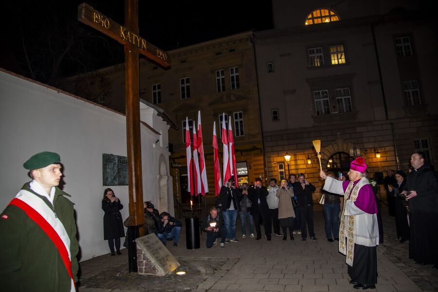 Uroczystości katyńskie w Krakowie. Fot. Agnieszka Masłowska (IPN)