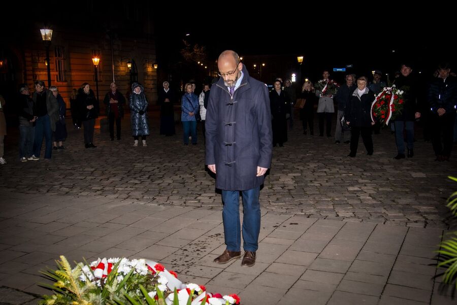 Uroczystości katyńskie w Krakowie. Fot. Agnieszka Masłowska (IPN)