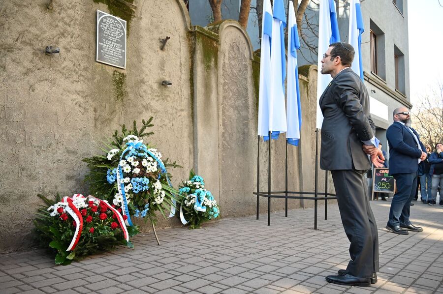 82. rocznica likwidacji krakowskiego getta. Fot. Janusz Ślęzak (IPN)