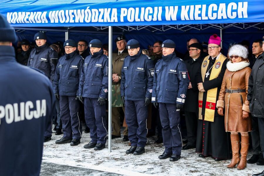 Otwarcie siedziby komendy policji w Kielcach i wystawa „Miednoje – policyjny Katyń”