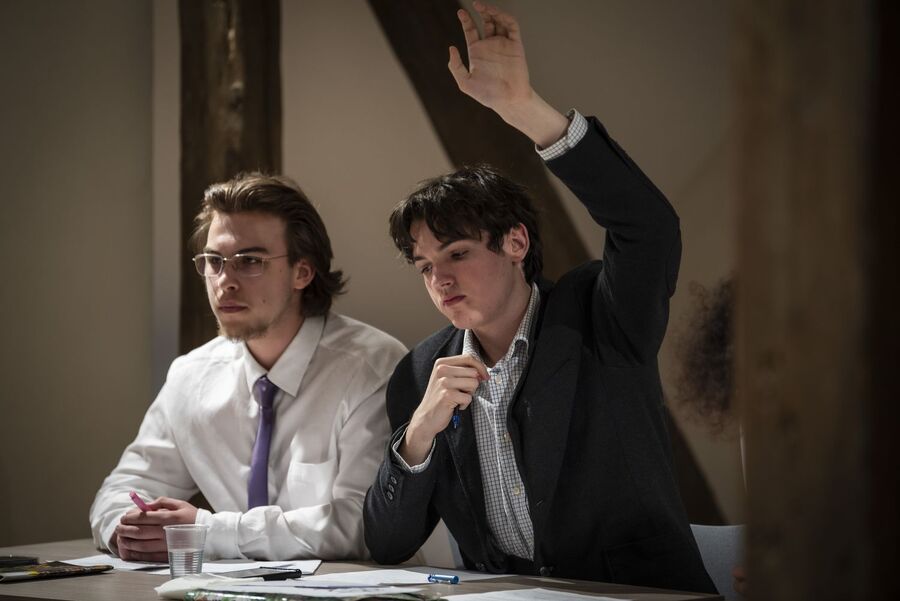 Faza grupowa X Małopolskiego Turnieju Debat Historycznych. Fot. Agnieszka Masłowska (IPN)