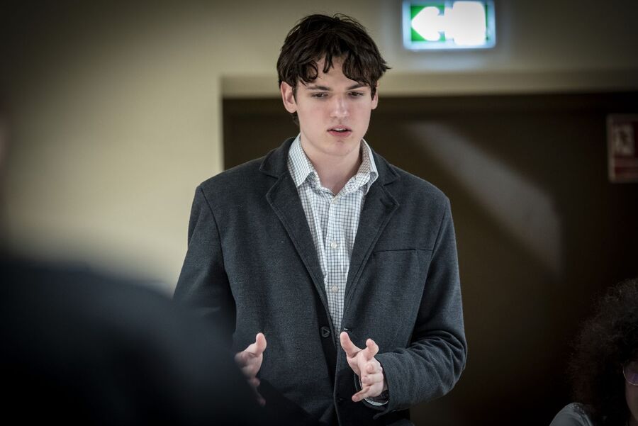 Faza grupowa X Małopolskiego Turnieju Debat Historycznych. Fot. Agnieszka Masłowska (IPN)