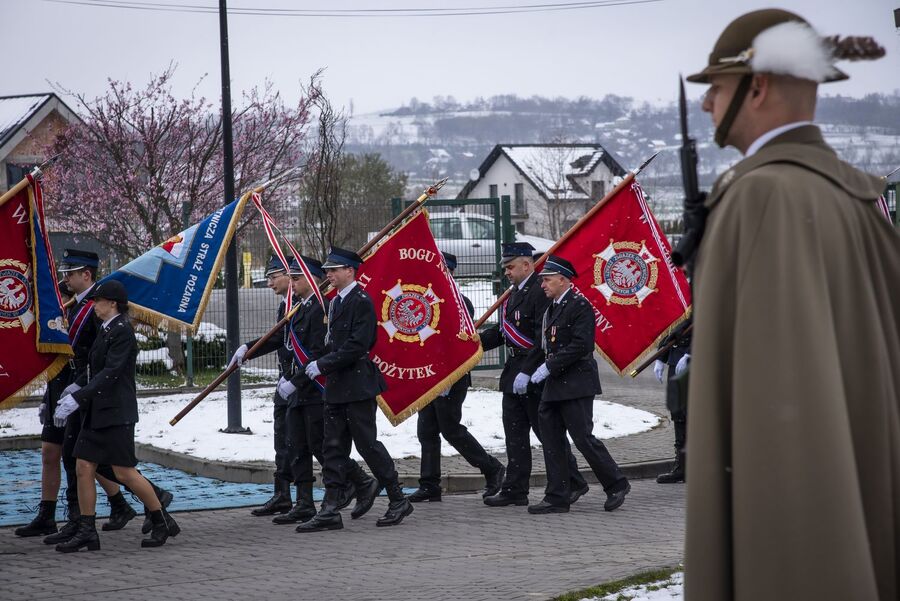 W Podegrodziu odsłonięto tablicę pamięci Stanisława Berowskiego. Fot. Agnieszka Masłowska (IPN)