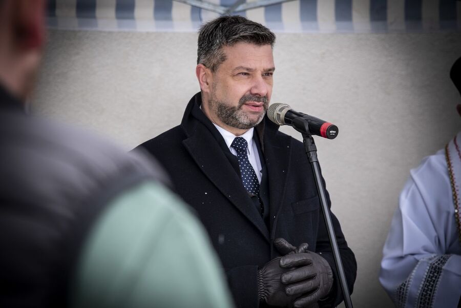 W Podegrodziu odsłonięto tablicę pamięci Stanisława Berowskiego. Fot. Agnieszka Masłowska (IPN)